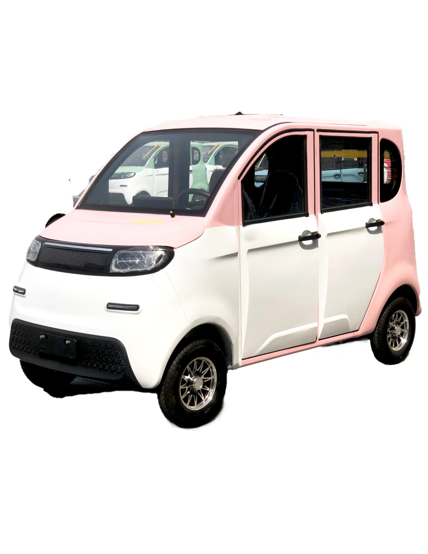 (ACOMPTE) FBLM-PLUS 08 – Mini voiture électrique (Rose & Blanc)